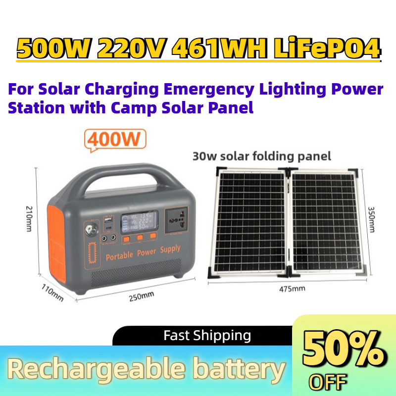 Portable Upgrade 500W 220V 461 - đánh giá và giá Solar Emergency Charger